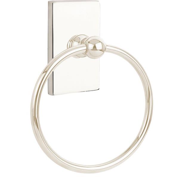Emtek - Traditional Brass Towel Ring, 6-7/8 Inch
