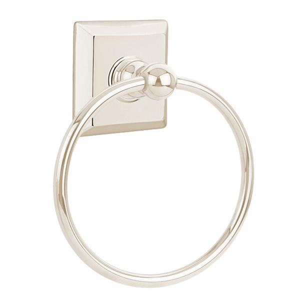 Emtek - Traditional Brass Towel Ring, 6-7/8 Inch