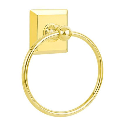 Emtek - Traditional Brass Towel Ring, 6-7/8 Inch