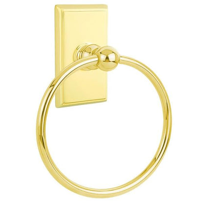 Emtek - Traditional Brass Towel Ring, 6-7/8 Inch