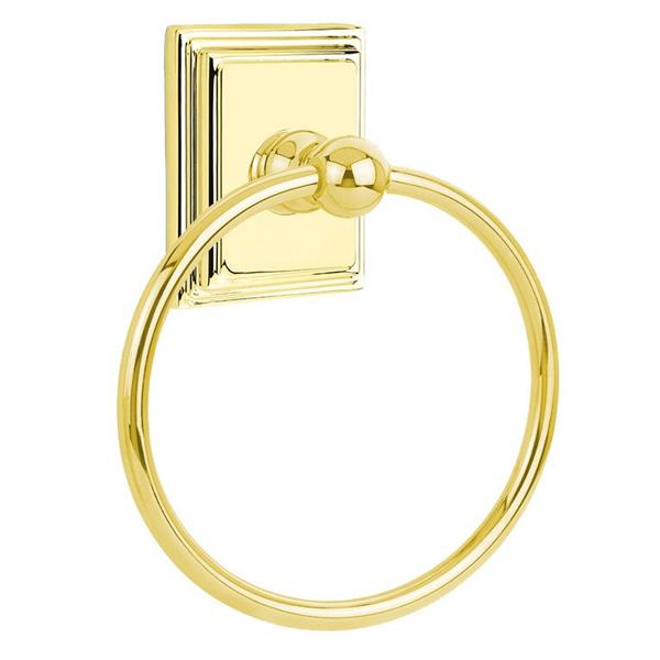 Emtek - Traditional Brass Towel Ring, 6-7/8 Inch