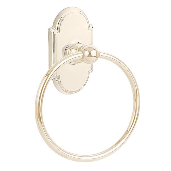 Emtek - Traditional Brass Towel Ring, 6-7/8 Inch