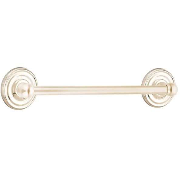 Emtek - Traditional Brass Towel Bar, 18 Inch