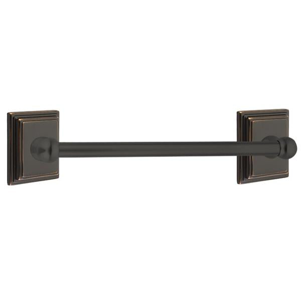 Emtek - Traditional Brass Towel Bar, 18 Inch