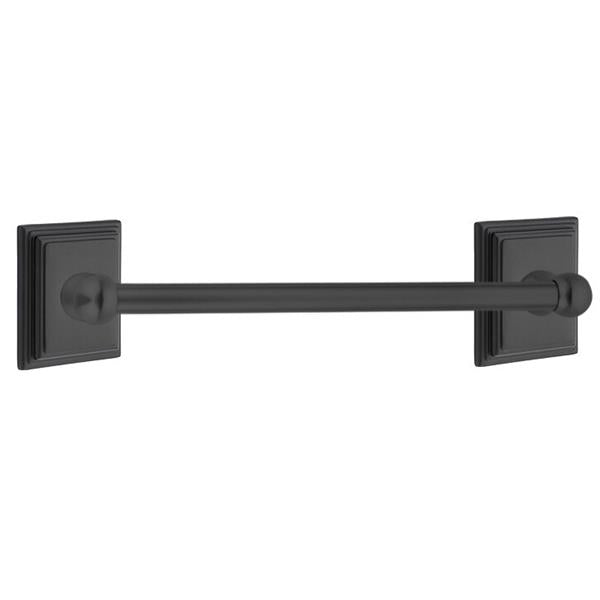 Emtek - Traditional Brass Towel Bar, 18 Inch