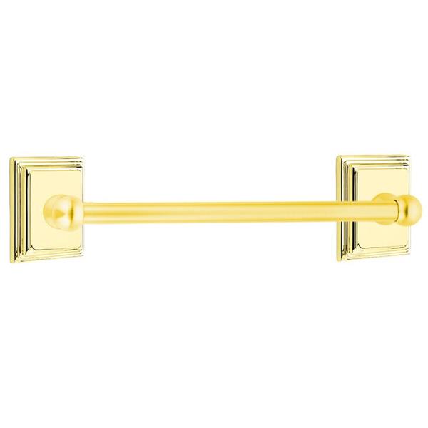 Emtek - Traditional Brass Towel Bar, 18 Inch