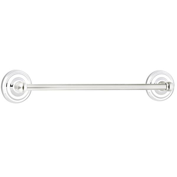Emtek - Traditional Brass Towel Bar, 24 Inch