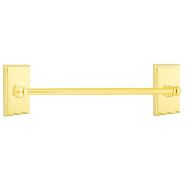 Emtek - Traditional Brass Towel Bar, 24 Inch