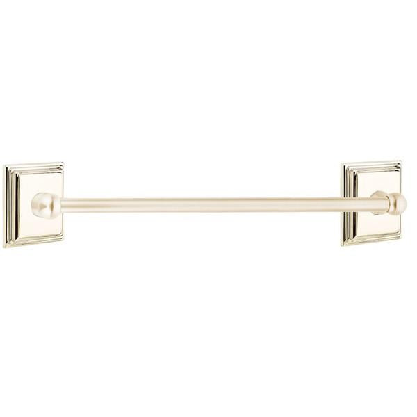 Emtek - Traditional Brass Towel Bar, 24 Inch