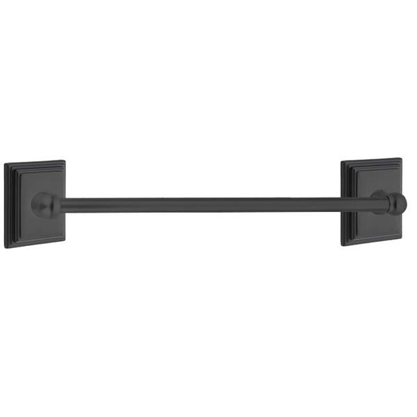 Emtek - Traditional Brass Towel Bar, 24 Inch