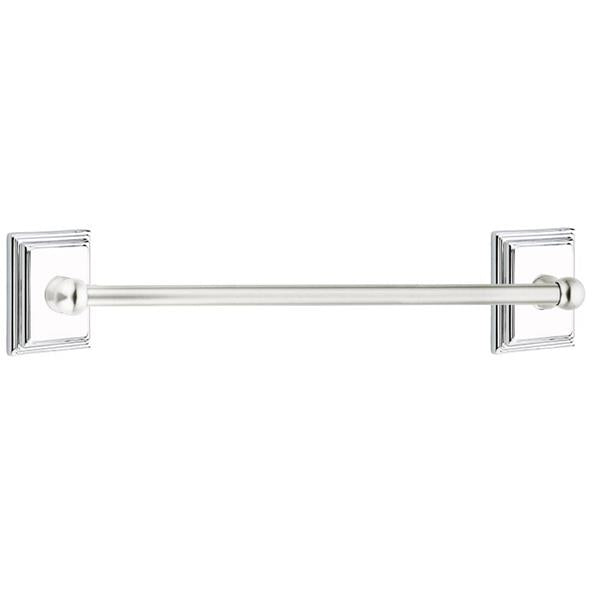 Emtek - Traditional Brass Towel Bar, 24 Inch