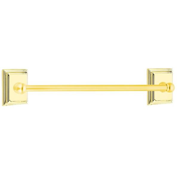 Emtek - Traditional Brass Towel Bar, 24 Inch