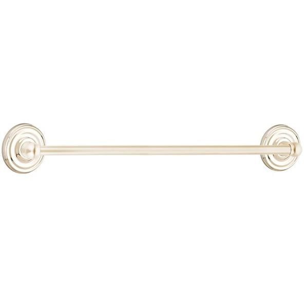 Emtek - Traditional Brass Towel Bar, 30 Inch