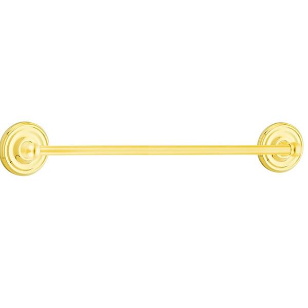 Emtek - Traditional Brass Towel Bar, 30 Inch