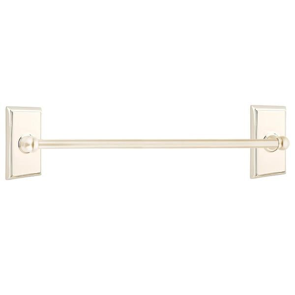 Emtek - Traditional Brass Towel Bar, 30 Inch