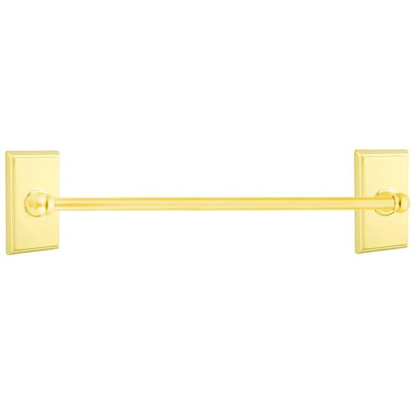 Emtek - Traditional Brass Towel Bar, 30 Inch
