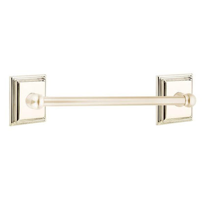 Emtek - Traditional Brass Towel Bar, 12 Inch