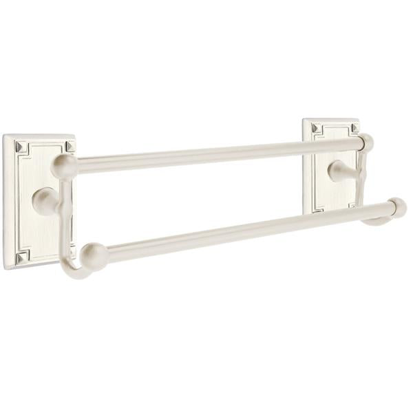 Emtek - Traditional Brass Double Towel Bar, 18 Inch