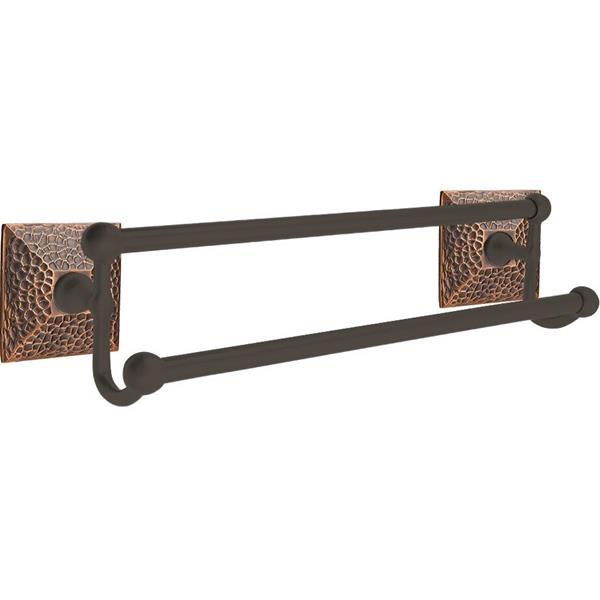 Emtek - Traditional Brass Double Towel Bar, 18 Inch