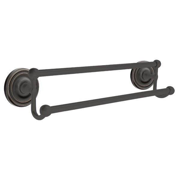 Emtek - Traditional Brass Double Towel Bar, 18 Inch