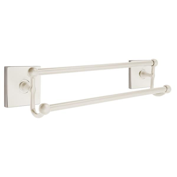 Emtek - Traditional Brass Double Towel Bar, 18 Inch