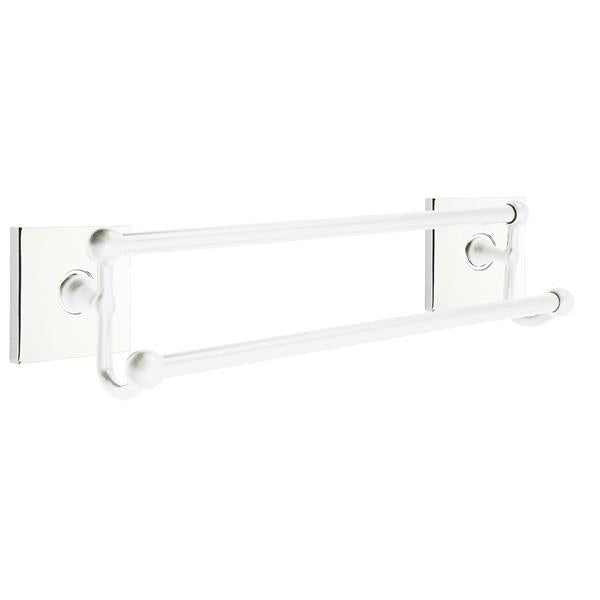 Emtek - Traditional Brass Double Towel Bar, 18 Inch