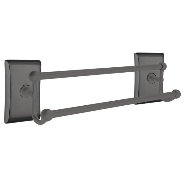 Emtek - Traditional Brass Double Towel Bar, 18 Inch