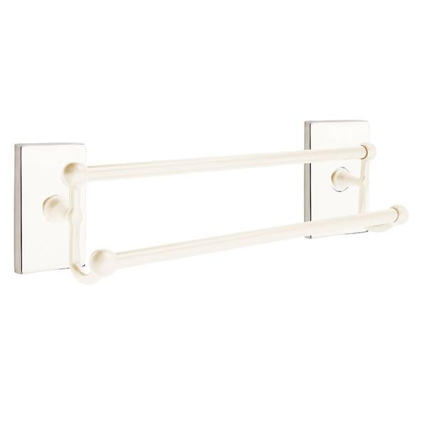 Emtek - Traditional Brass Double Towel Bar, 18 Inch