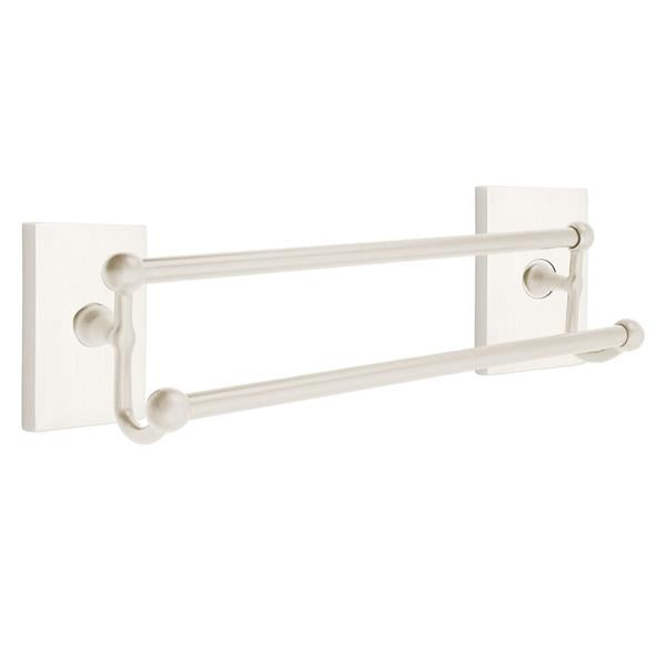 Emtek - Traditional Brass Double Towel Bar, 18 Inch