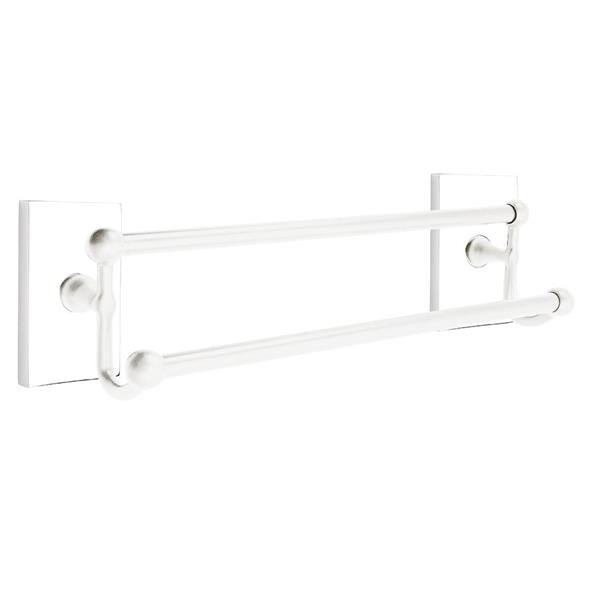 Emtek - Traditional Brass Double Towel Bar, 18 Inch