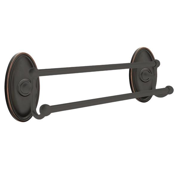 Emtek - Traditional Brass Double Towel Bar, 18 Inch