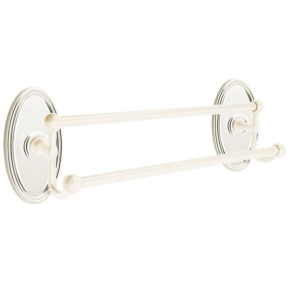 Emtek - Traditional Brass Double Towel Bar, 18 Inch