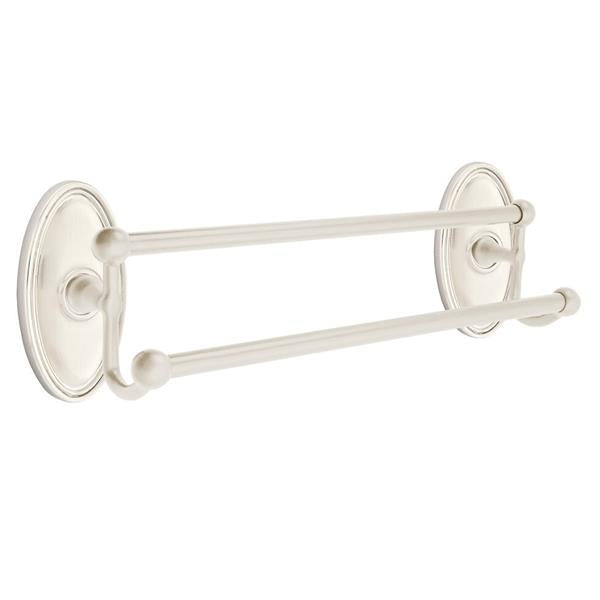 Emtek - Traditional Brass Double Towel Bar, 18 Inch