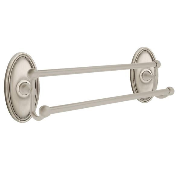 Emtek - Traditional Brass Double Towel Bar, 18 Inch