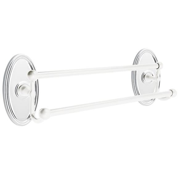 Emtek - Traditional Brass Double Towel Bar, 18 Inch