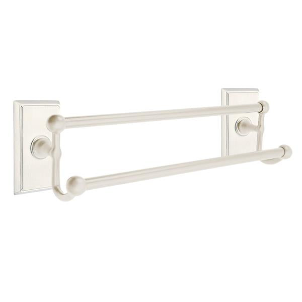 Emtek - Traditional Brass Double Towel Bar, 18 Inch