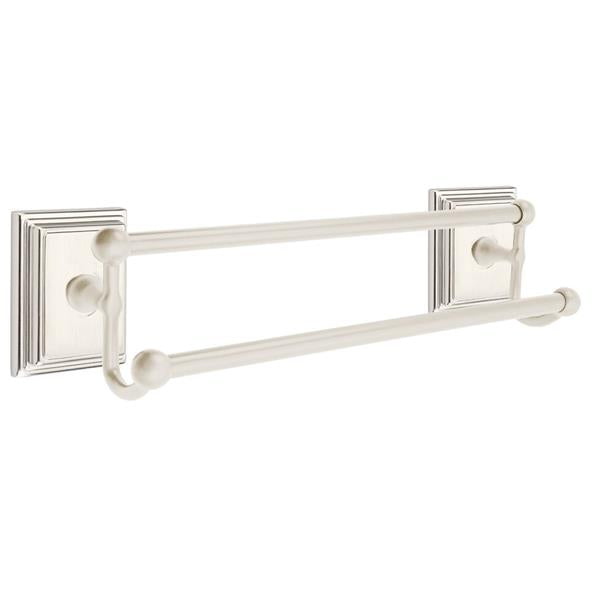 Emtek - Traditional Brass Double Towel Bar, 18 Inch