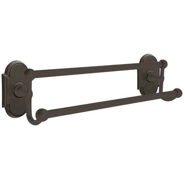 Emtek - Traditional Brass Double Towel Bar, 18 Inch