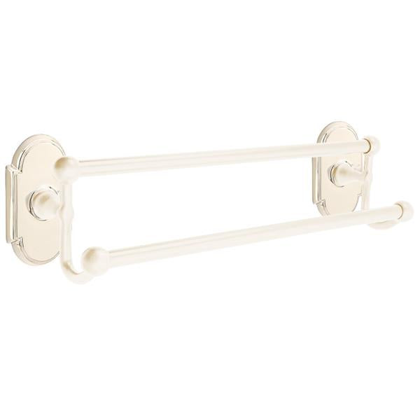 Emtek - Traditional Brass Double Towel Bar, 18 Inch