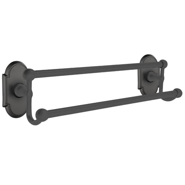 Emtek - Traditional Brass Double Towel Bar, 18 Inch