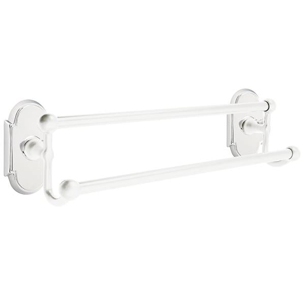 Emtek - Traditional Brass Double Towel Bar, 18 Inch