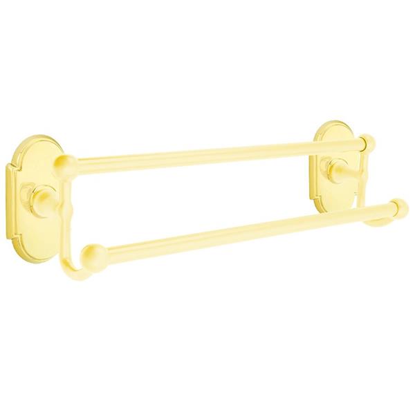 Emtek - Traditional Brass Double Towel Bar, 18 Inch