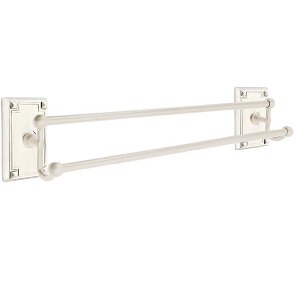 Emtek - Traditional Brass Double Towel Bar, 24 Inch
