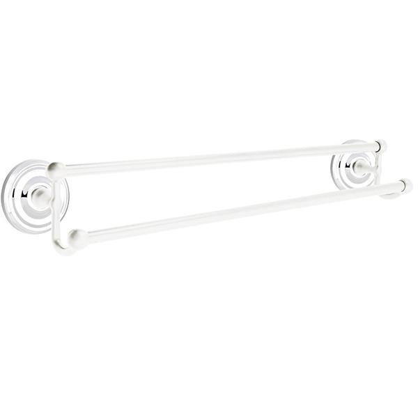 Emtek - Traditional Brass Double Towel Bar, 24 Inch