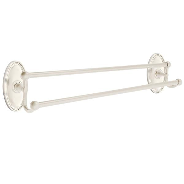 Emtek - Traditional Brass Double Towel Bar, 24 Inch