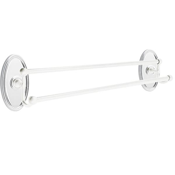 Emtek - Traditional Brass Double Towel Bar, 24 Inch