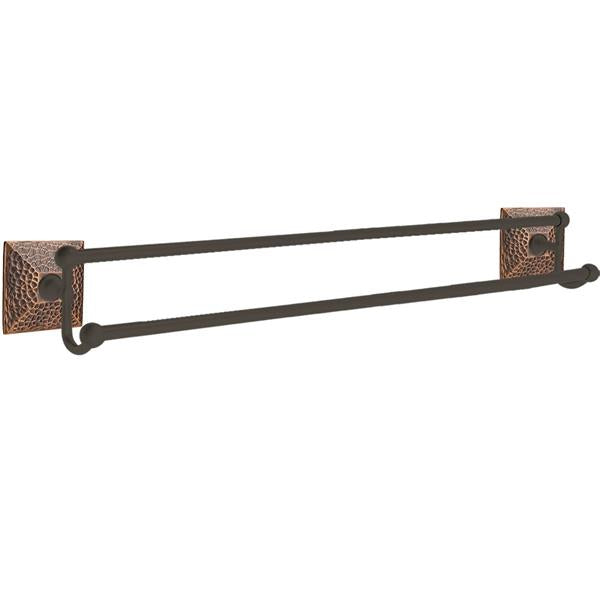 Emtek - Traditional Brass Double Towel Bar, 30 Inch