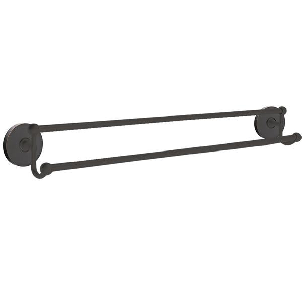 Emtek - Traditional Brass Double Towel Bar, 30 Inch