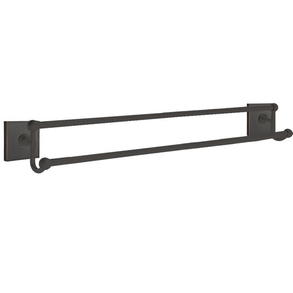 Emtek - Traditional Brass Double Towel Bar, 30 Inch
