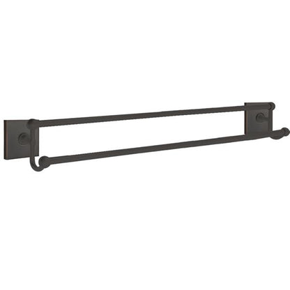 Emtek - Traditional Brass Double Towel Bar, 30 Inch